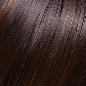 Jon Renau easiPart Medium HD 12" Synthetic Hair Topper (Mono Top) Midnight Cocoa